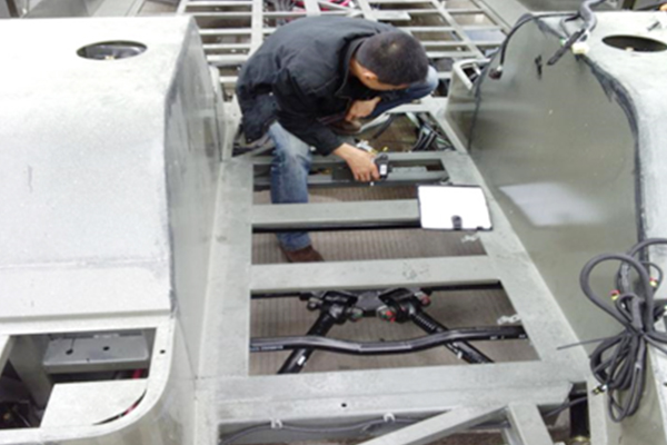 Installation Site Of Tire Pressure Equipment For New Vehicles In Hunan CRRC